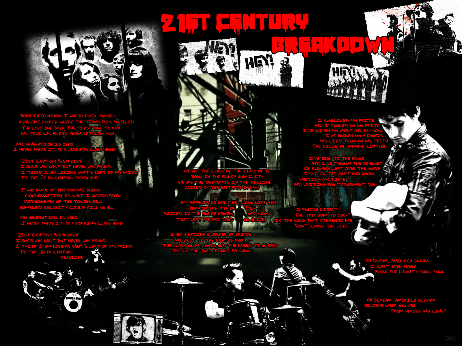 21st Century Breakdown-lyrics - Green Day 21st Century Breakdown Tour Dates - HD Wallpaper 