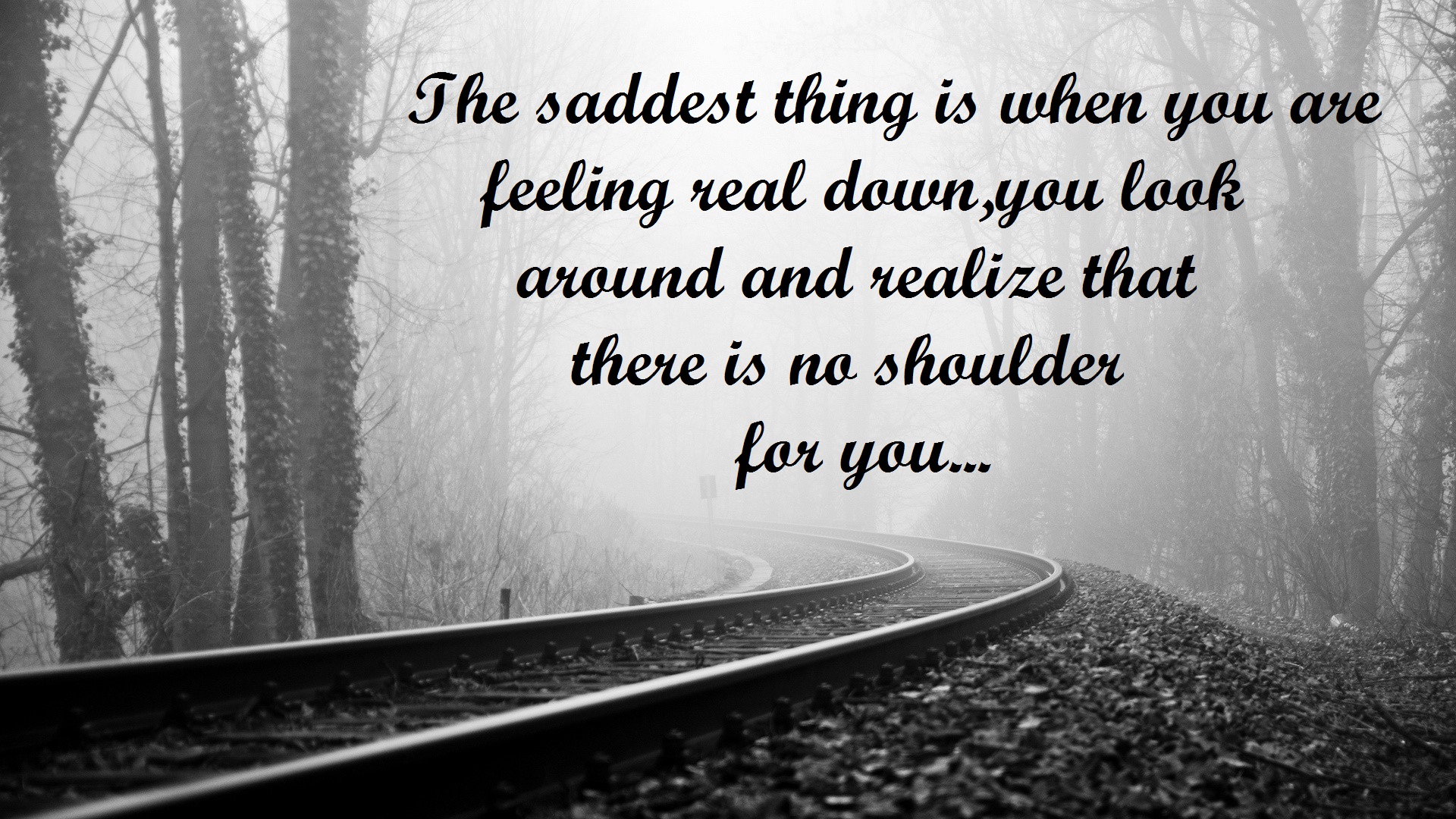 Sad Life Quotes Image - Heart Touching Sad Line Quotes - HD Wallpaper 