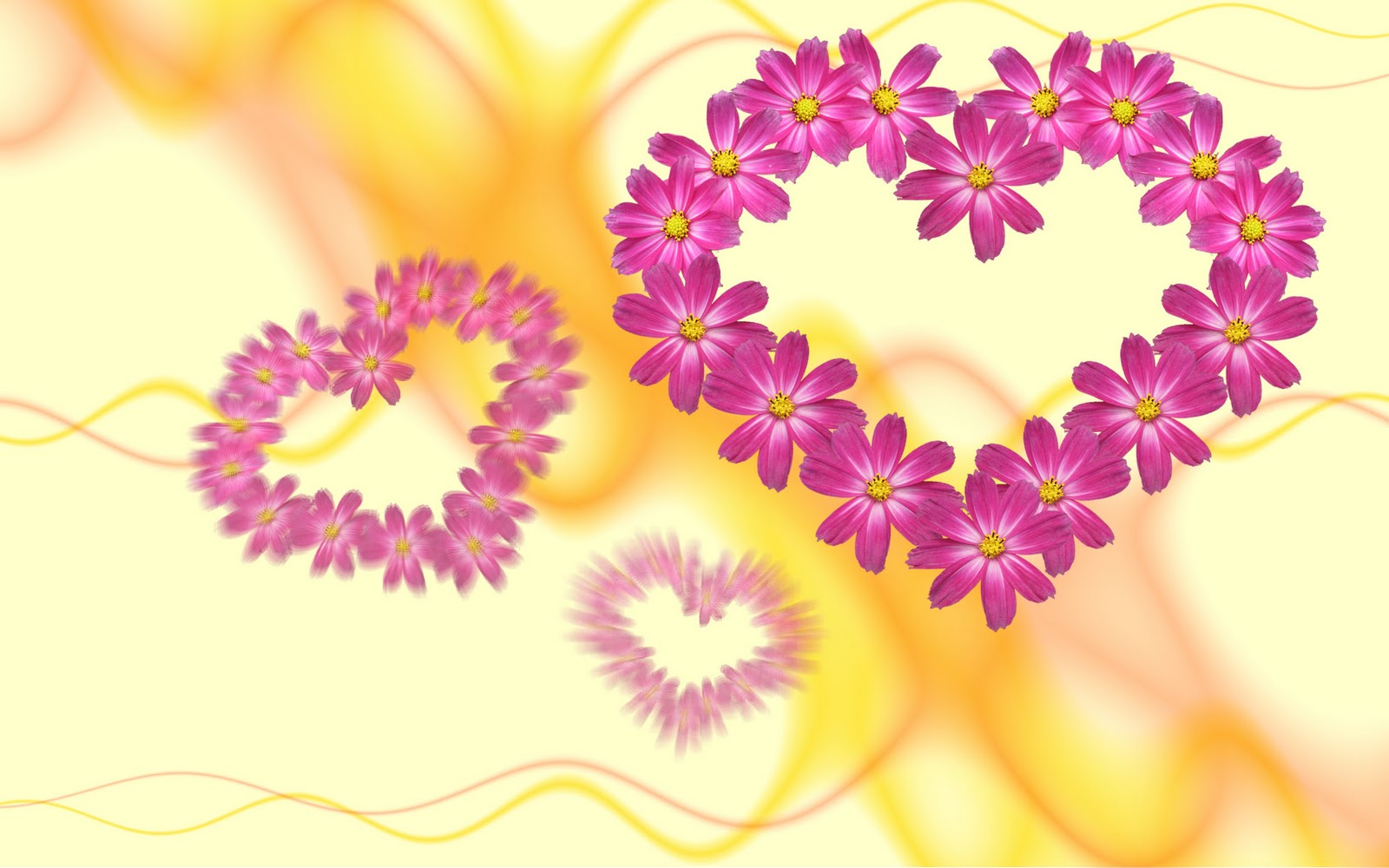 Beautiful Heart Flowers - Immagini Con Cuori E Fiori - HD Wallpaper 
