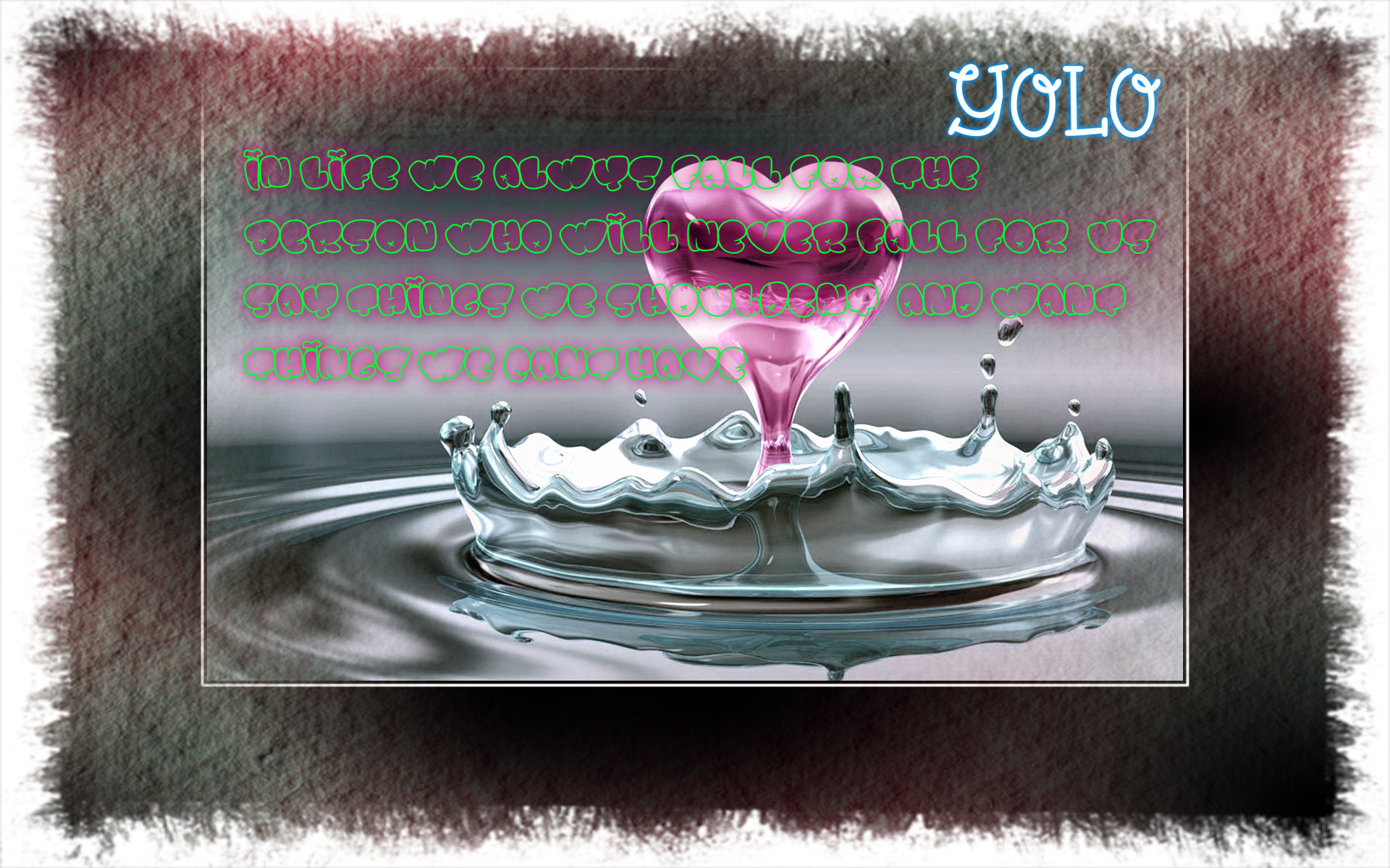 Love Hurts - Water For A Healthy Body - HD Wallpaper 