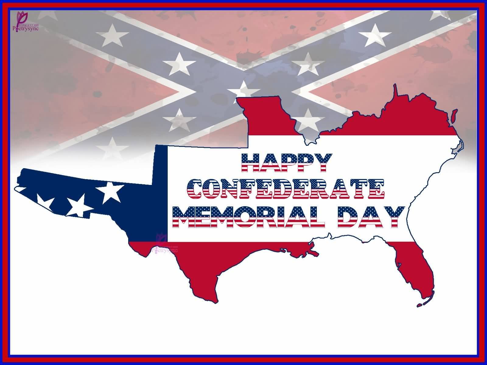 Confederate States Flag Map - HD Wallpaper 