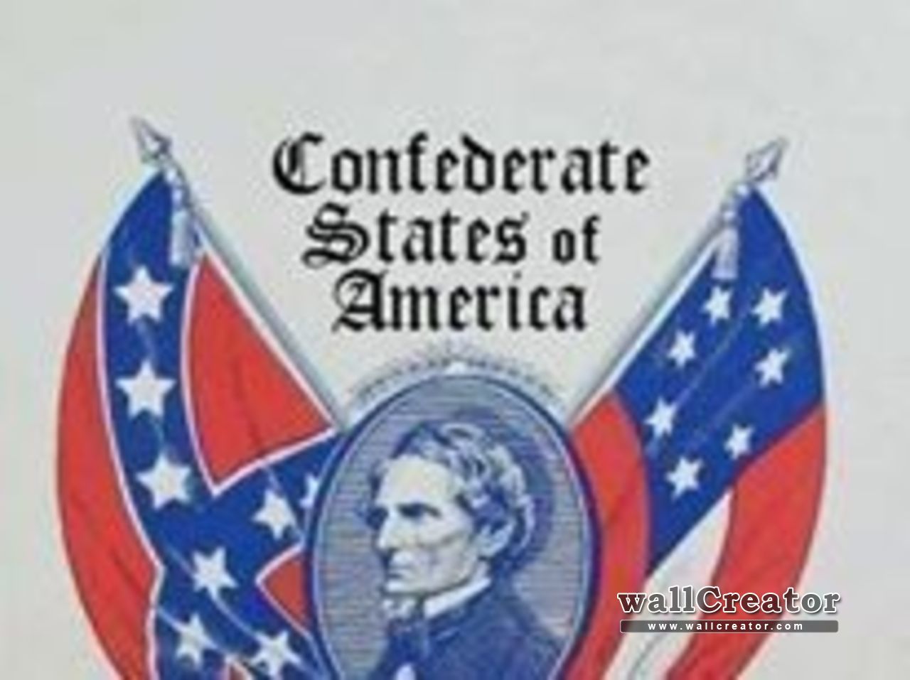 Confederate States Of America - Confederate Flag Jefferson Davis - HD Wallpaper 