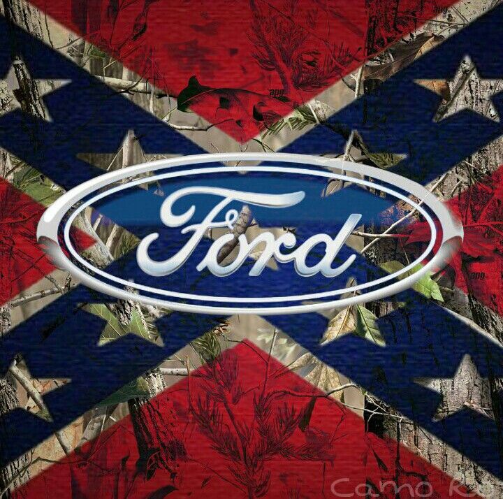 Rebel Flag With Ford Symbol - HD Wallpaper 