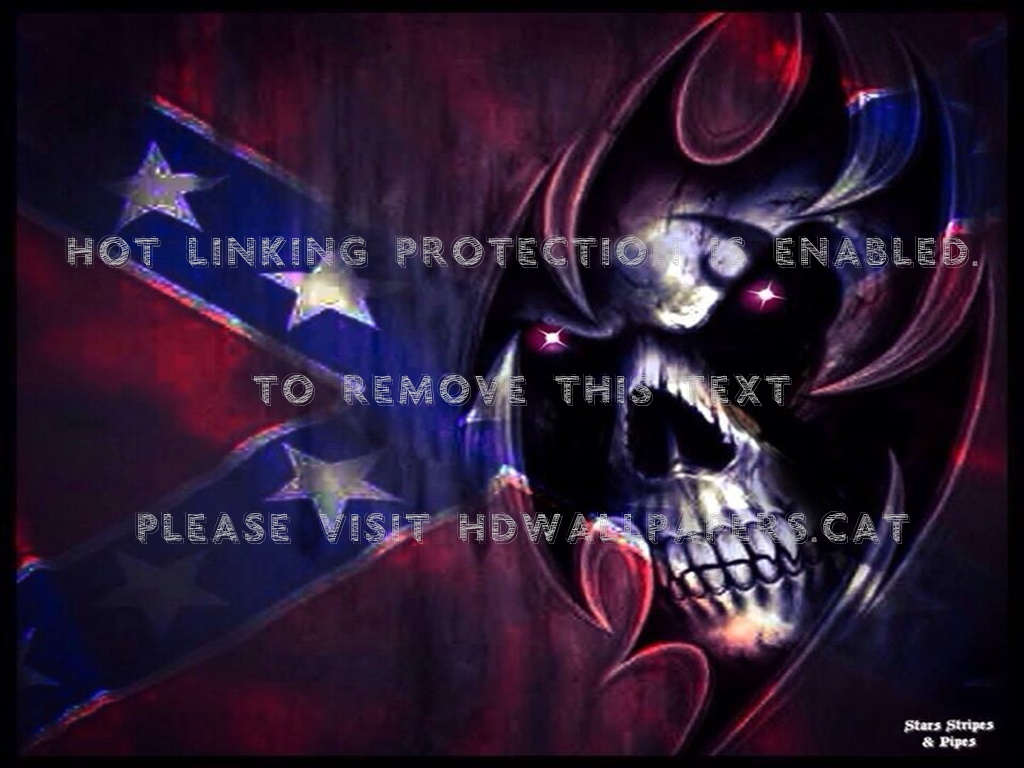 Confederate Flags Proud Rebel Hd Wallpapers - Awesome Rebel Skulls With Fire - HD Wallpaper 