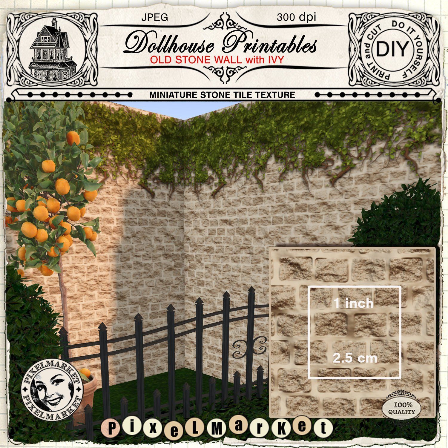 Old Stone Wall Miniature - HD Wallpaper 