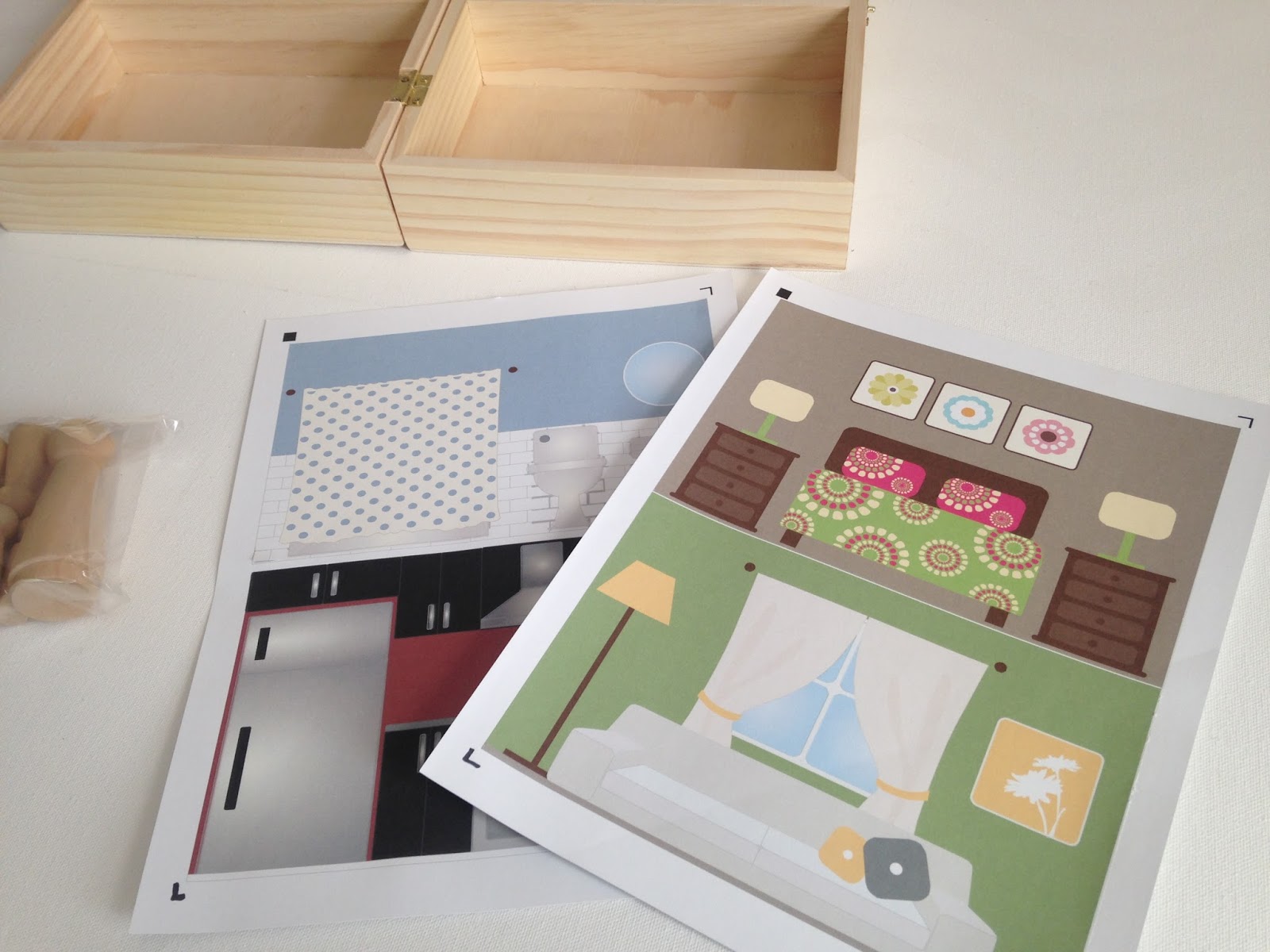 Doll House, Wood, Silhouette, Peg People Clothes, Silhouette - Plywood - HD Wallpaper 