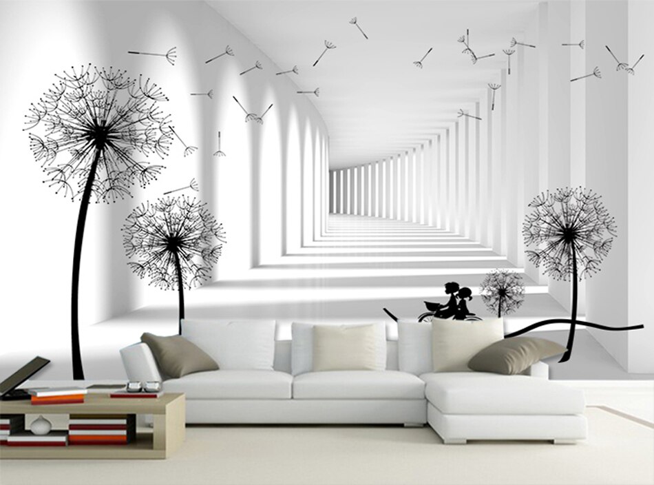 3d Wallpaper White For Living Room - HD Wallpaper 