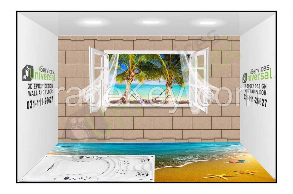 3d Epoxy Wallpapers And Floor Coatings Universal Services - Visual Arts