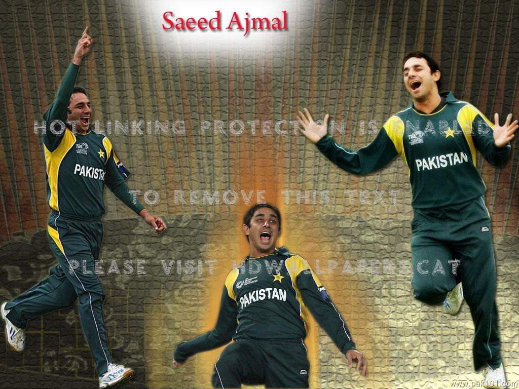 Saeed Ajmal Cricket Pakistan Sports - Saeed Ajmal - HD Wallpaper 