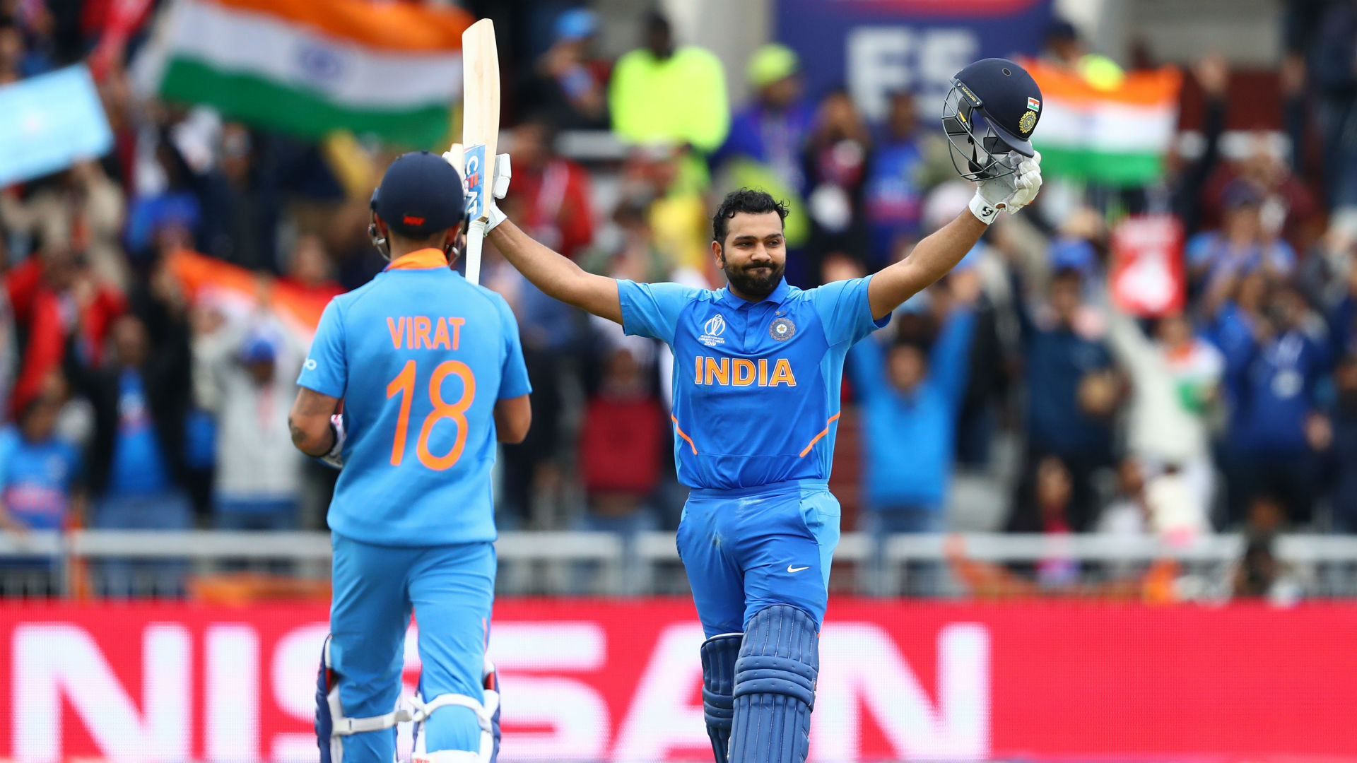 Relentless Rohit And Record-breaking Kohli Help India - Icc World Cup 2019 India Vs Pakistan - HD Wallpaper 