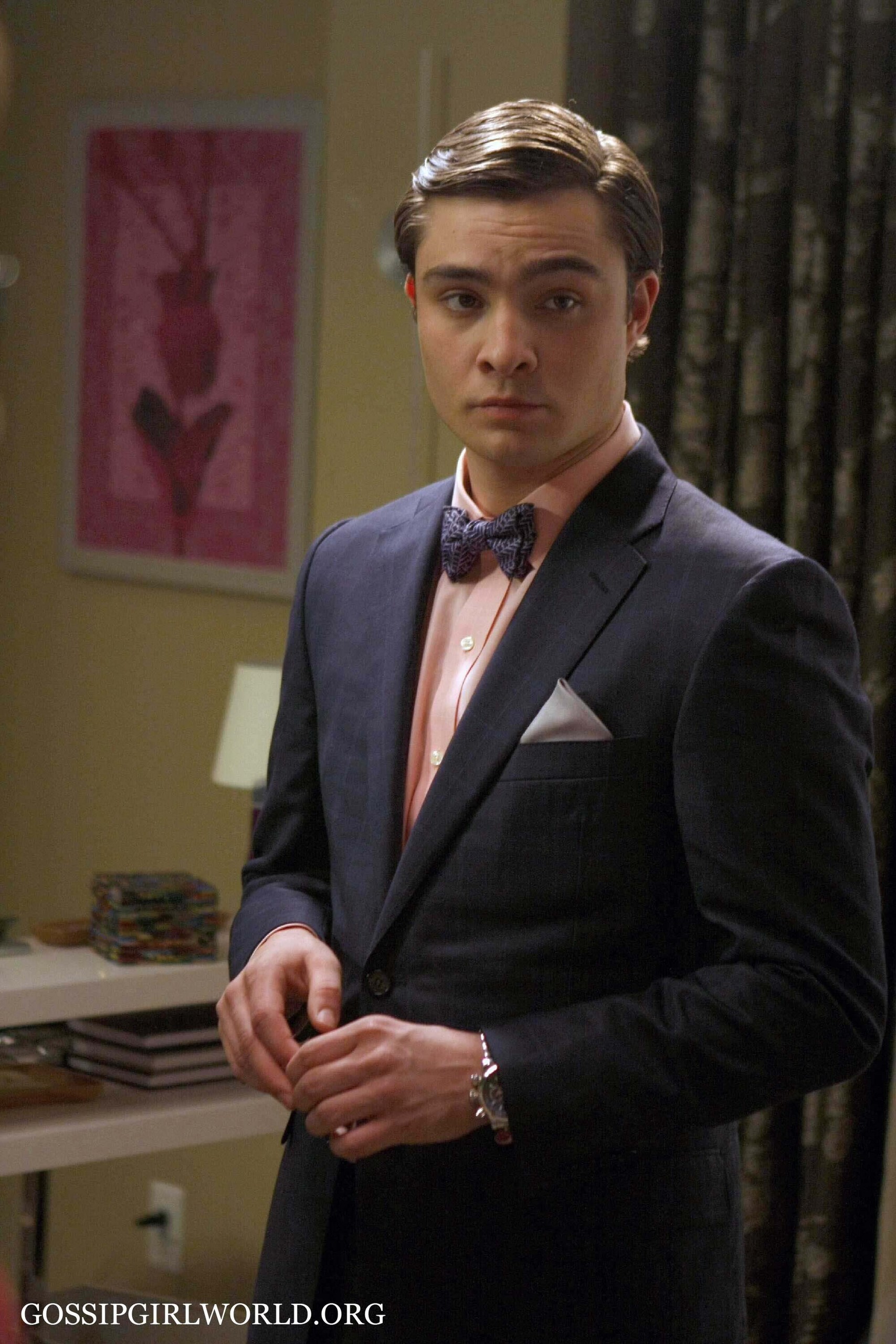 Ed Westwick - Chuck Bass Bow Tie - HD Wallpaper 