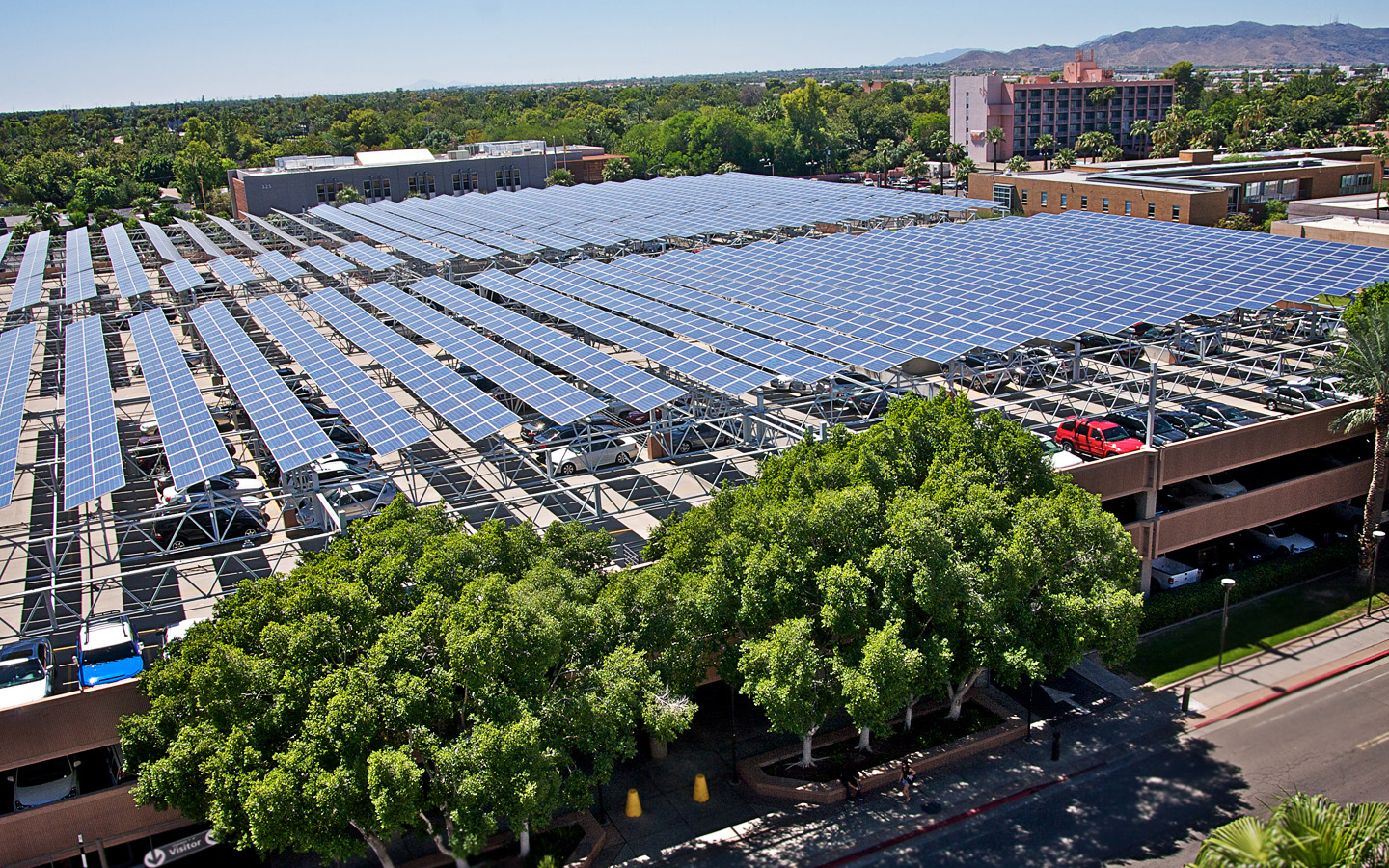 Arizona State University Solar Panels - HD Wallpaper 