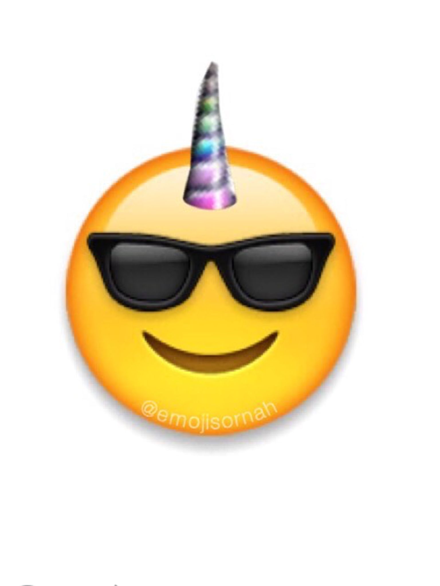 Cool Unicorn Emoji - HD Wallpaper 
