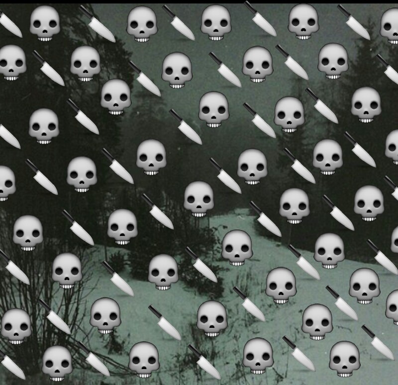 Wallpaper, Emoji, And Background Image - Skull Emoji Background - HD Wallpaper 