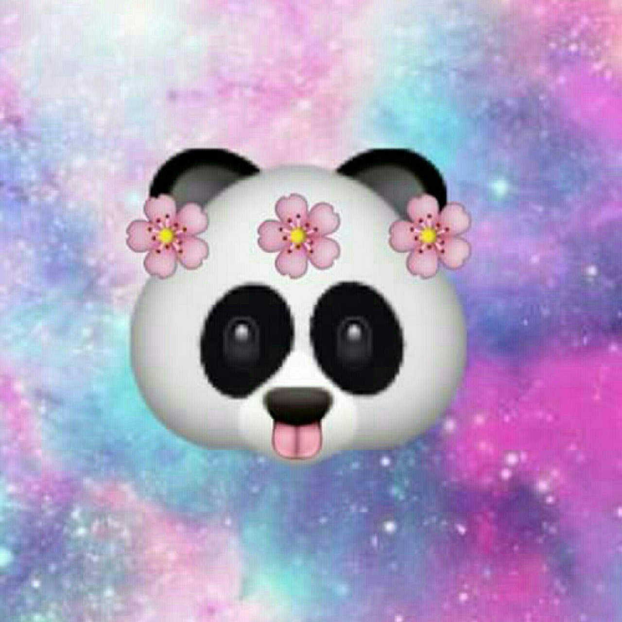 Emoji, Galaxy And Space - Galaxy Panda Emoji - HD Wallpaper 