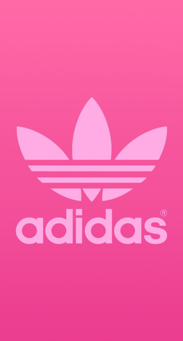 Adidas Logo Pink Background - HD Wallpaper 