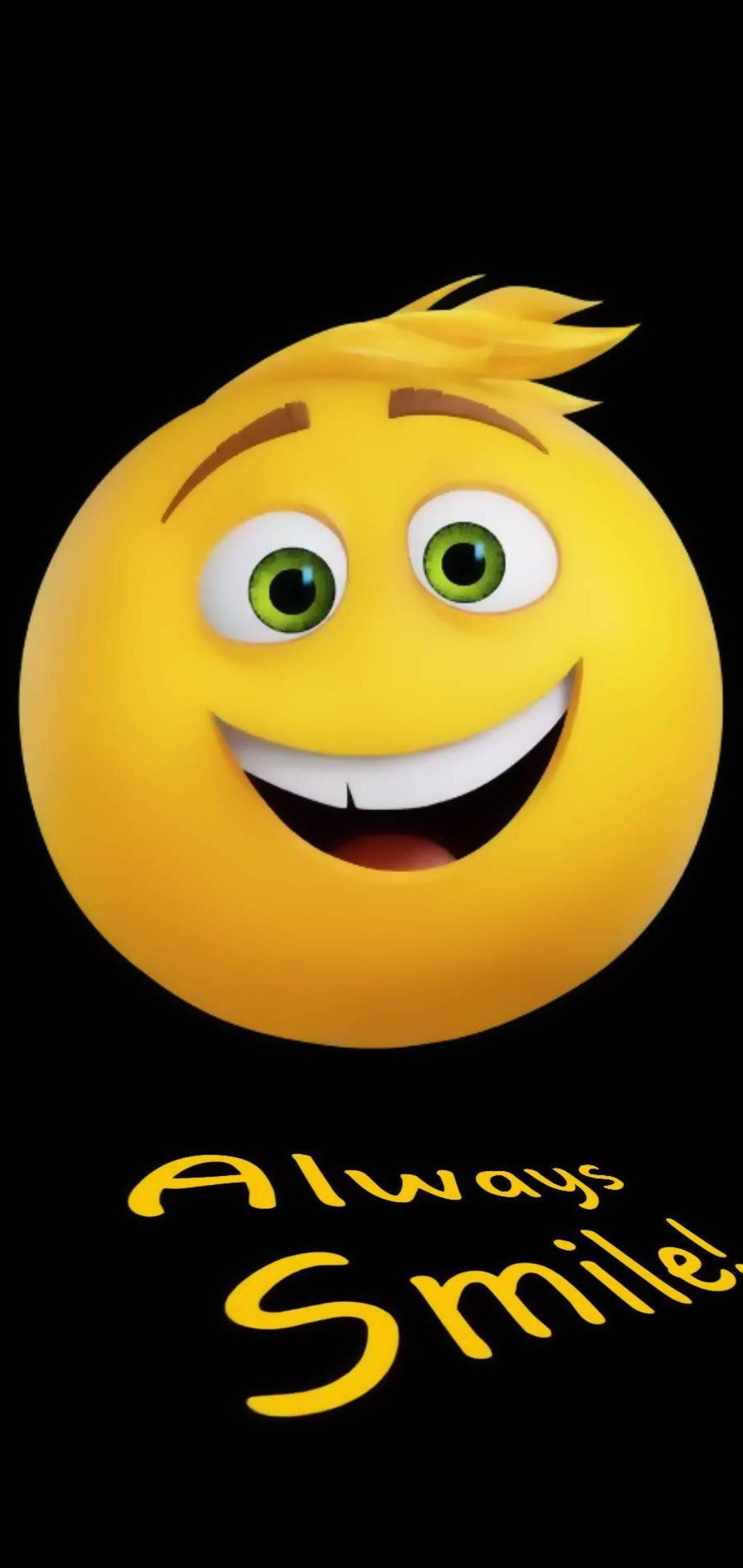 Emoji Phone Wallpaper 27 - Always Smile - 1080x2280 Wallpaper 