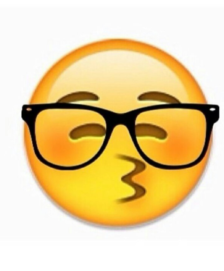 Emoji, Iphone, And Keyboard Image - Nerd Emoji Kiss - HD Wallpaper 