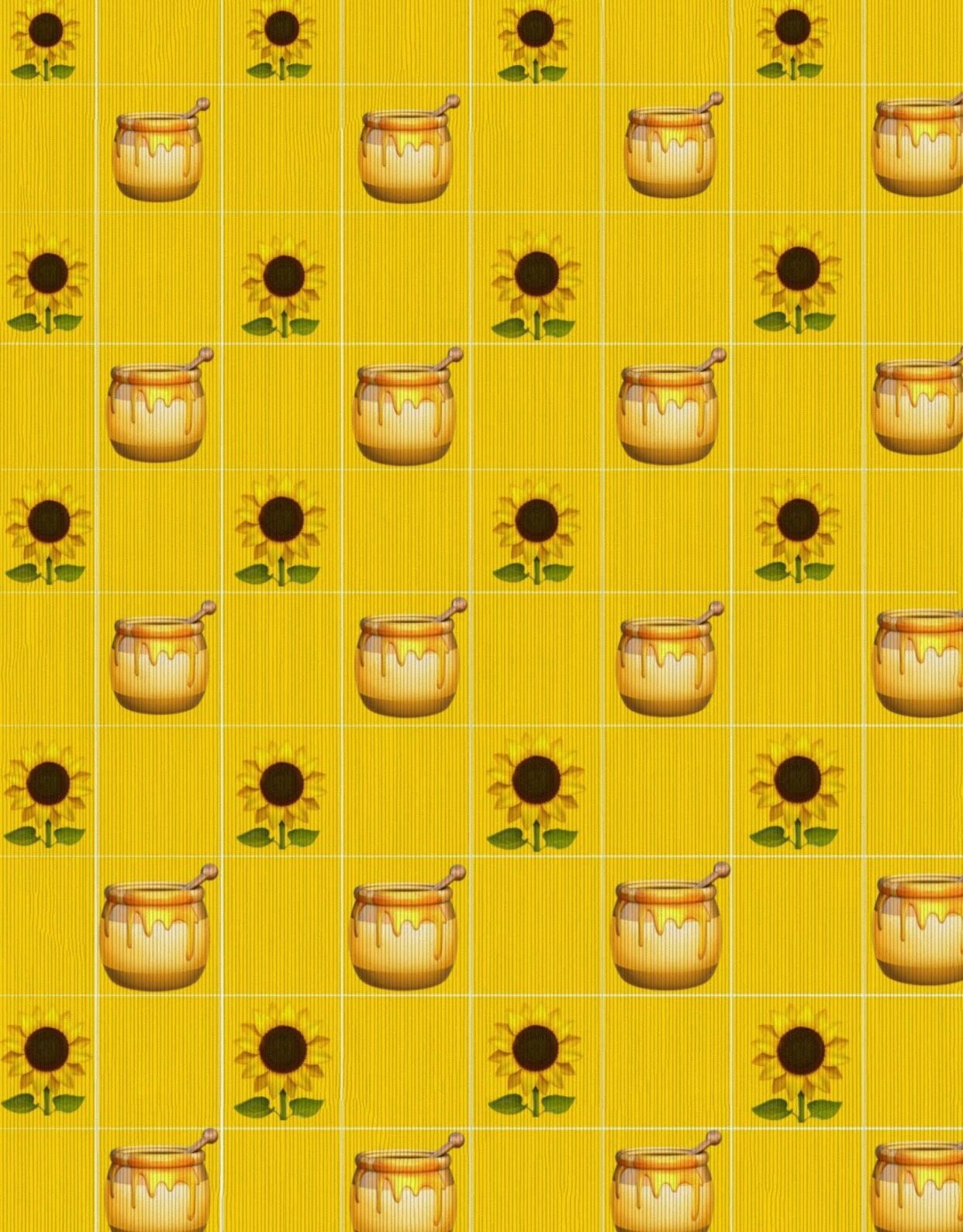 Yellow Emoji Background Aesthetic - HD Wallpaper 