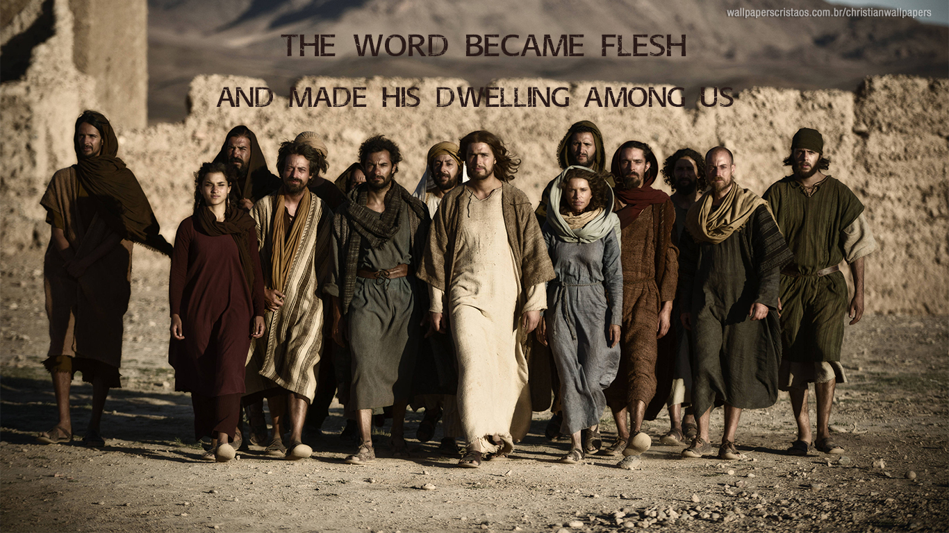 Jesus Walking With People - HD Wallpaper 