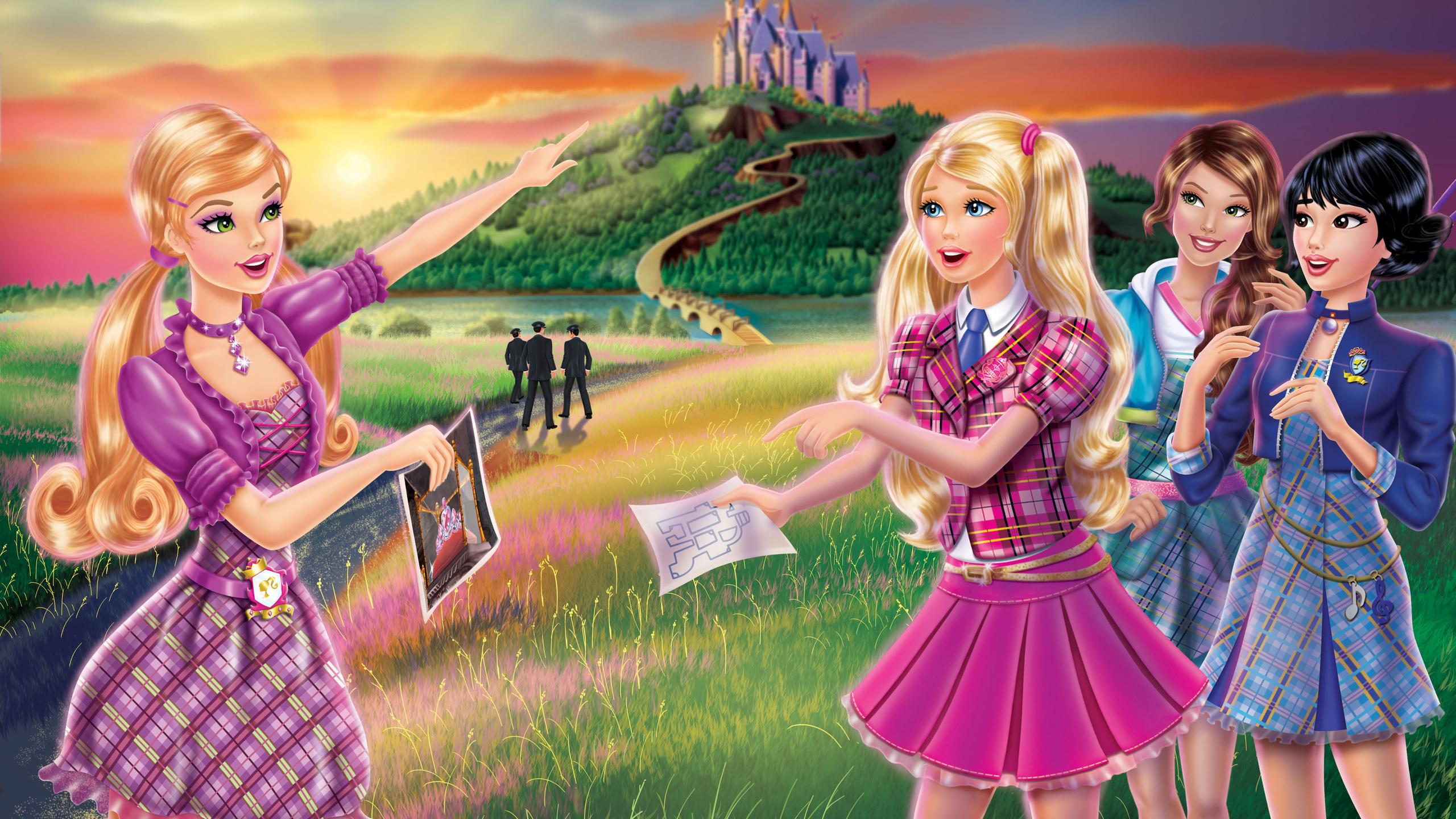 Barbie Princess Wallpaper - Barbie Charm School Hd - 2560x1440 Wallpaper -  