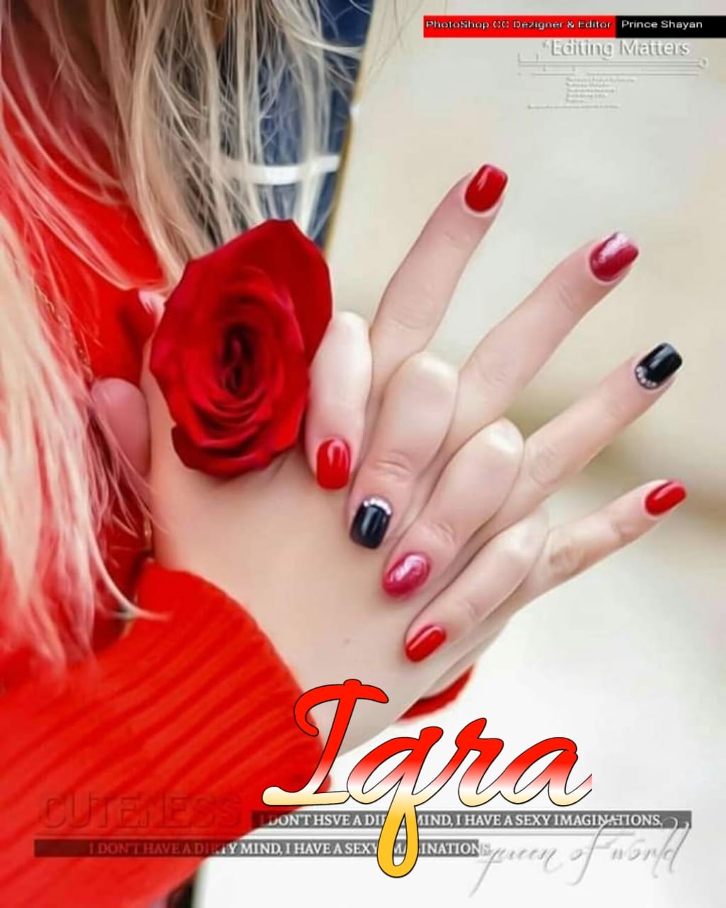 Iqra Name Hand Dpz - HD Wallpaper 