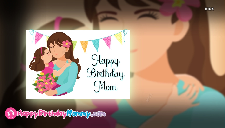 Happy Birthday Mom Wallpaper - Girl - HD Wallpaper 