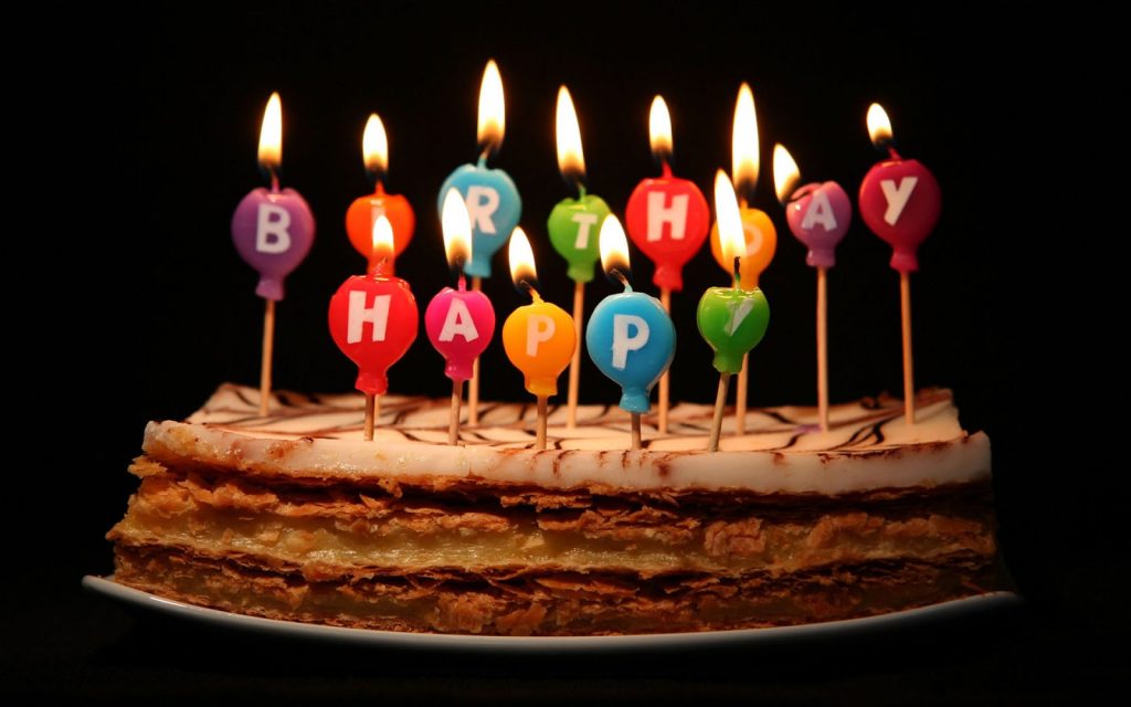 Birthday Pictures - Happy Birthday Cakes With Candles - HD Wallpaper 