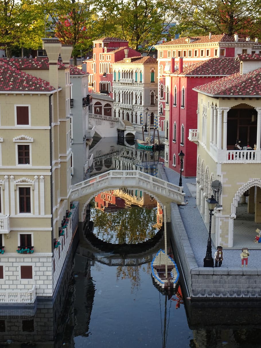 Venice, Legoland, From Lego Pieces, Lego Blocks, Mini - HD Wallpaper 