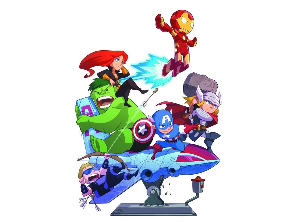 Teen Avengers - Avengers Wallpaper Cartoon - HD Wallpaper 