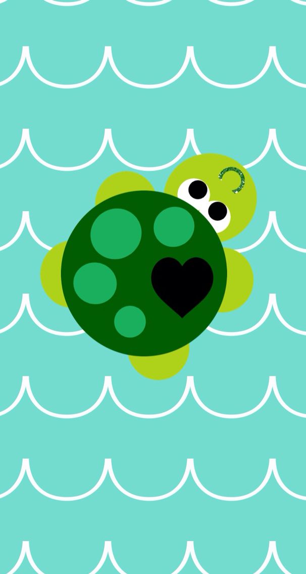 Cute Turtle Ipad Background - HD Wallpaper 