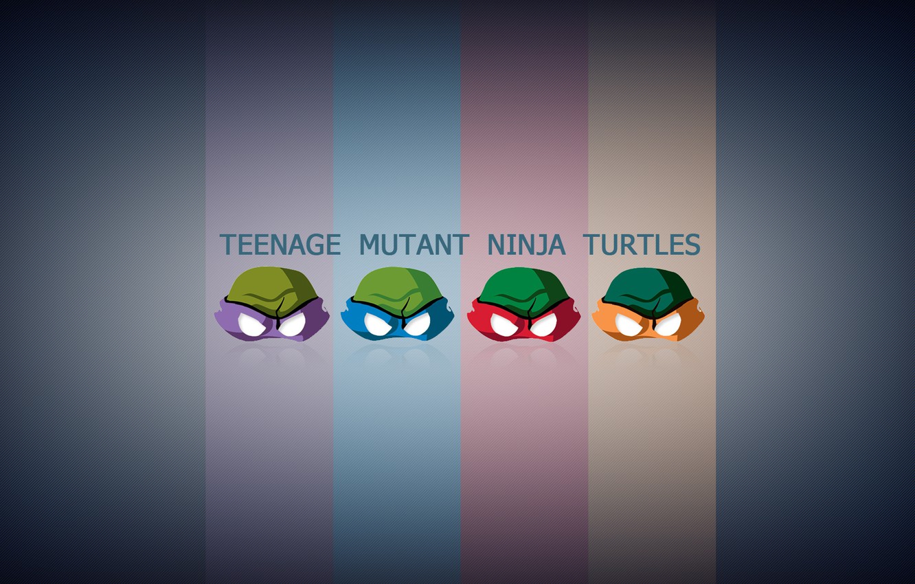 Photo Wallpaper Heroes, Rafael, Donatello, Michelangelo, - Teenage Mutant Ninja Turtles Mask - HD Wallpaper 