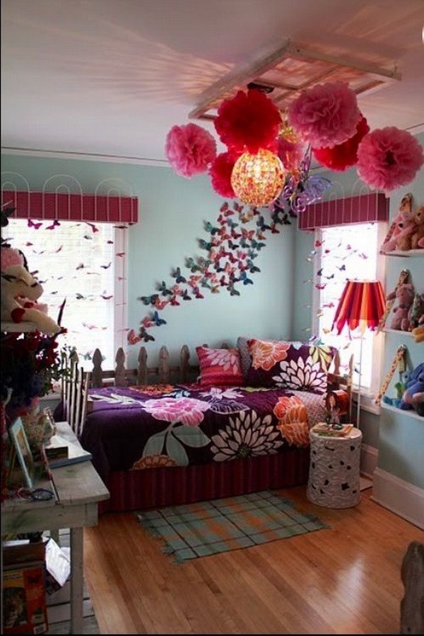 Colorful Bedroom For Girls - Unique Girls Rooms - HD Wallpaper 