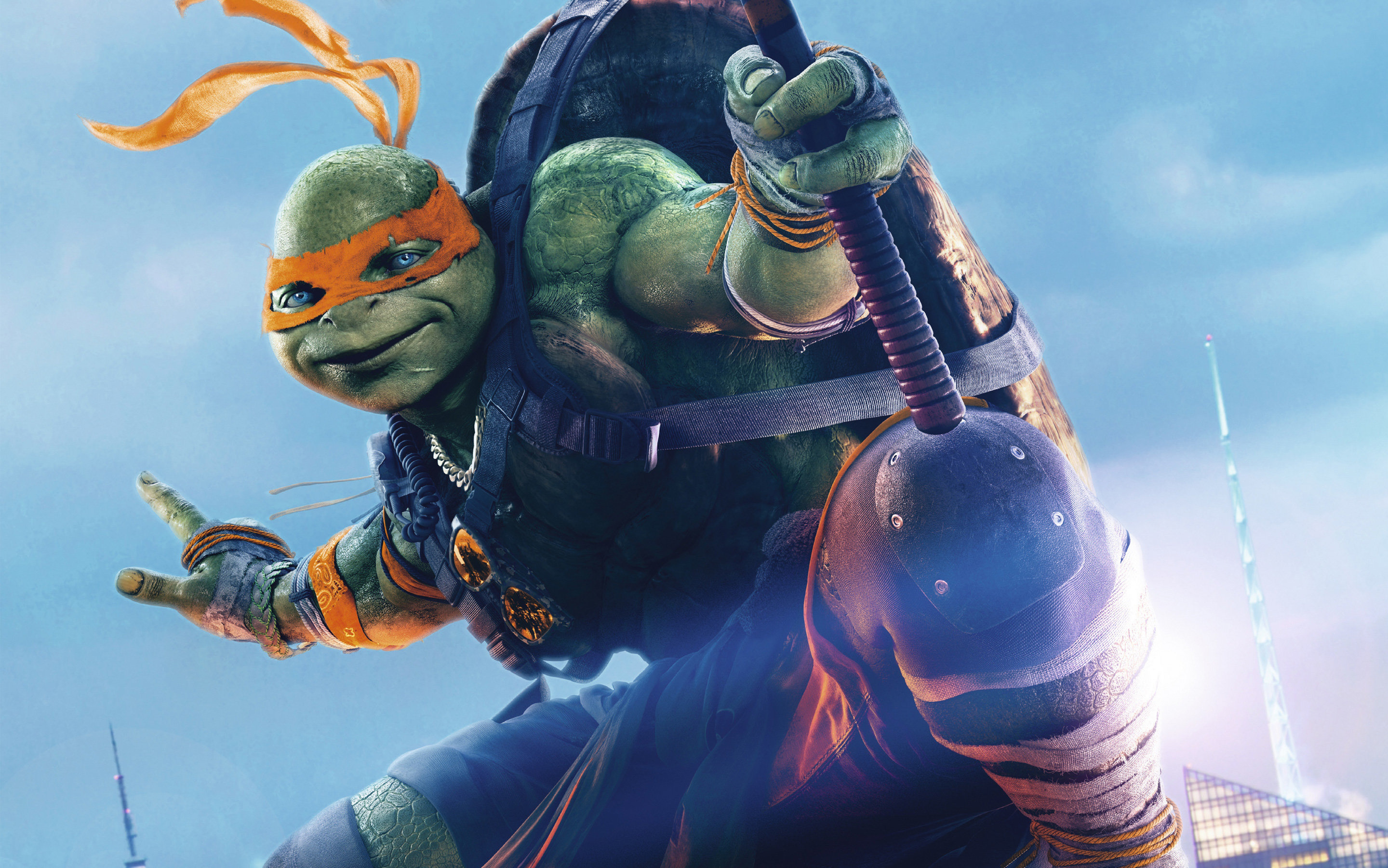 Best Teenage Mutant Ninja Turtles - Michelangelo Out Of The Shadows - HD Wallpaper 