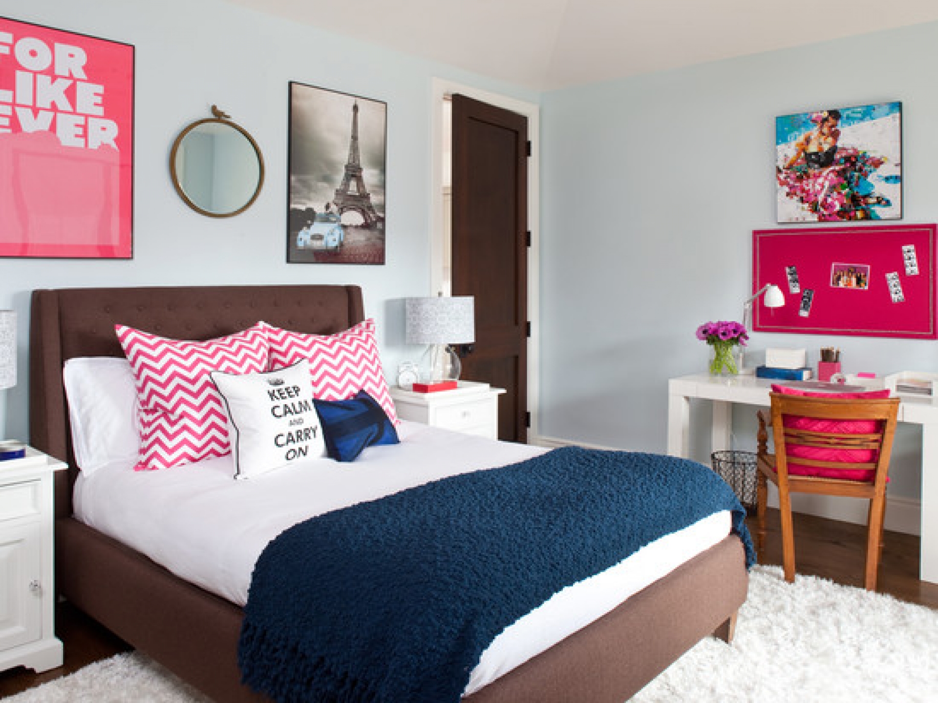 Simple Bedrooms Design For Teenagers - HD Wallpaper 