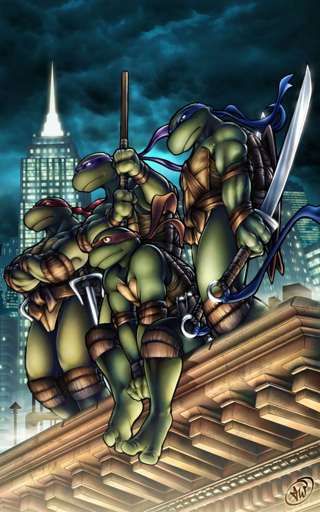Teenage Mutant Ninja Turtles Comic Book - Teenage Mutant Ninja Turtle Artwork - HD Wallpaper 