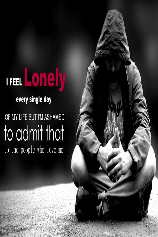 Alone In Darkness Quotes - 640x960 Wallpaper 