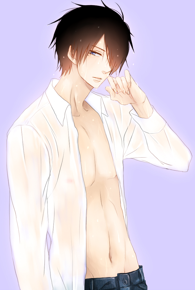 Sexy Anime Boy With Black Hair And Blue Eyes Himuro - Anime Sexy Boy Fanart - 672x1000 Wallpaper Sexy Anime Boy With Black Hair And Blue Eyes Himuro - Anime Sexy Boy Fanart - 672x1000 Wallpaper