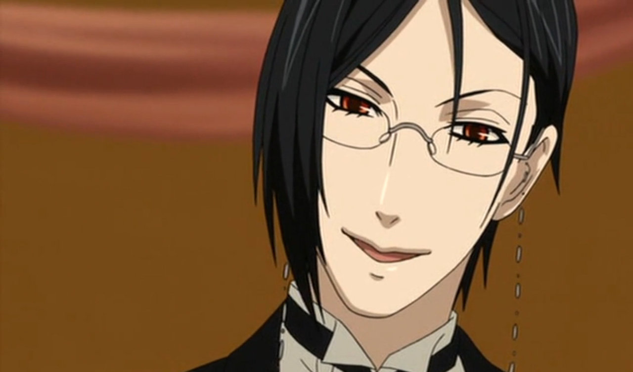 Sebastian With Glasses Anime - HD Wallpaper 
