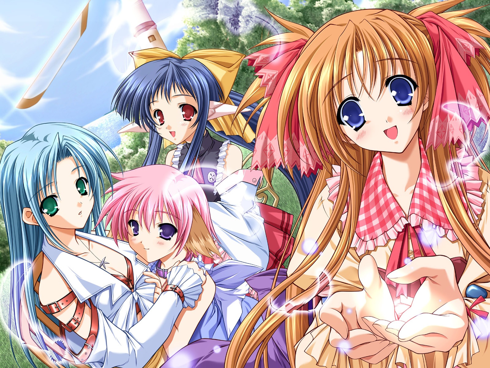 Wallpaper Four Beautiful Anime Girls - Four Girls Animated Beautiful - 1600x1200 Wallpaper Wallpaper Four Beautiful Anime Girls - Four Girls Animated Beautiful - 1600x1200 Wallpaper