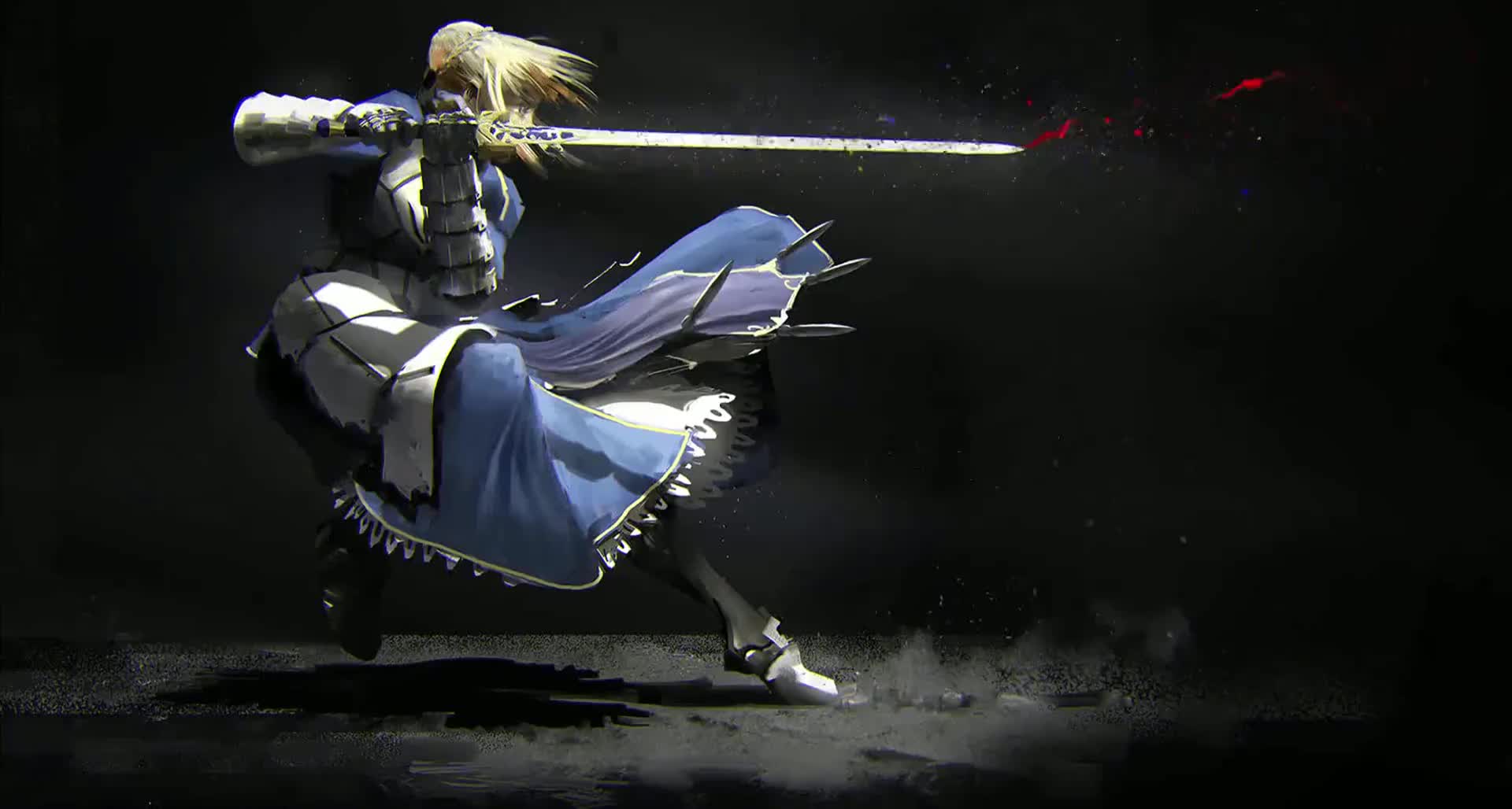 Tekken, Anime Girl With Sword Live Wallpaper Gifs - Fate Stay Night Saber - HD Wallpaper 
