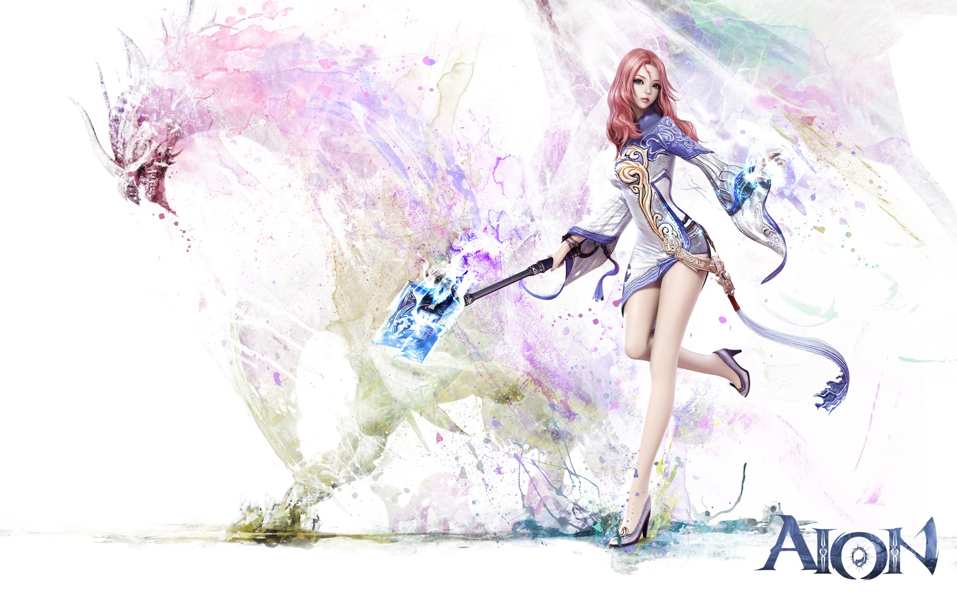 Aion Game Girl - HD Wallpaper 