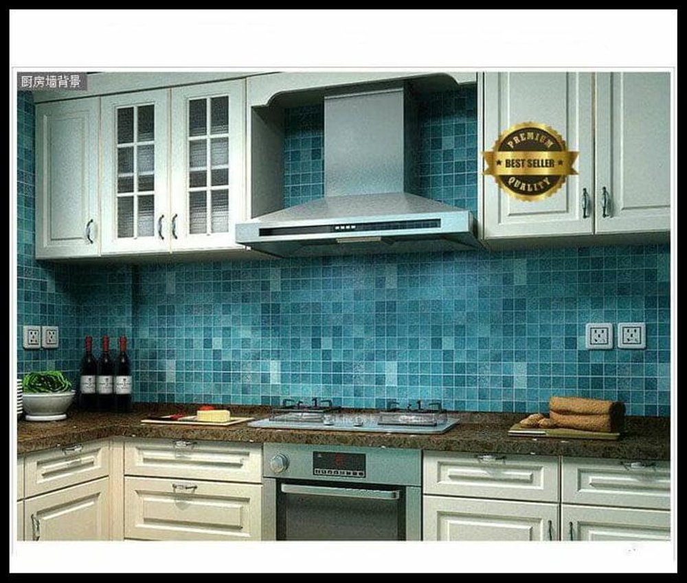 New Produk Wallpaper Dinding Dapur Kamar Mandi Keramik - Shopee Kitchen - HD Wallpaper 