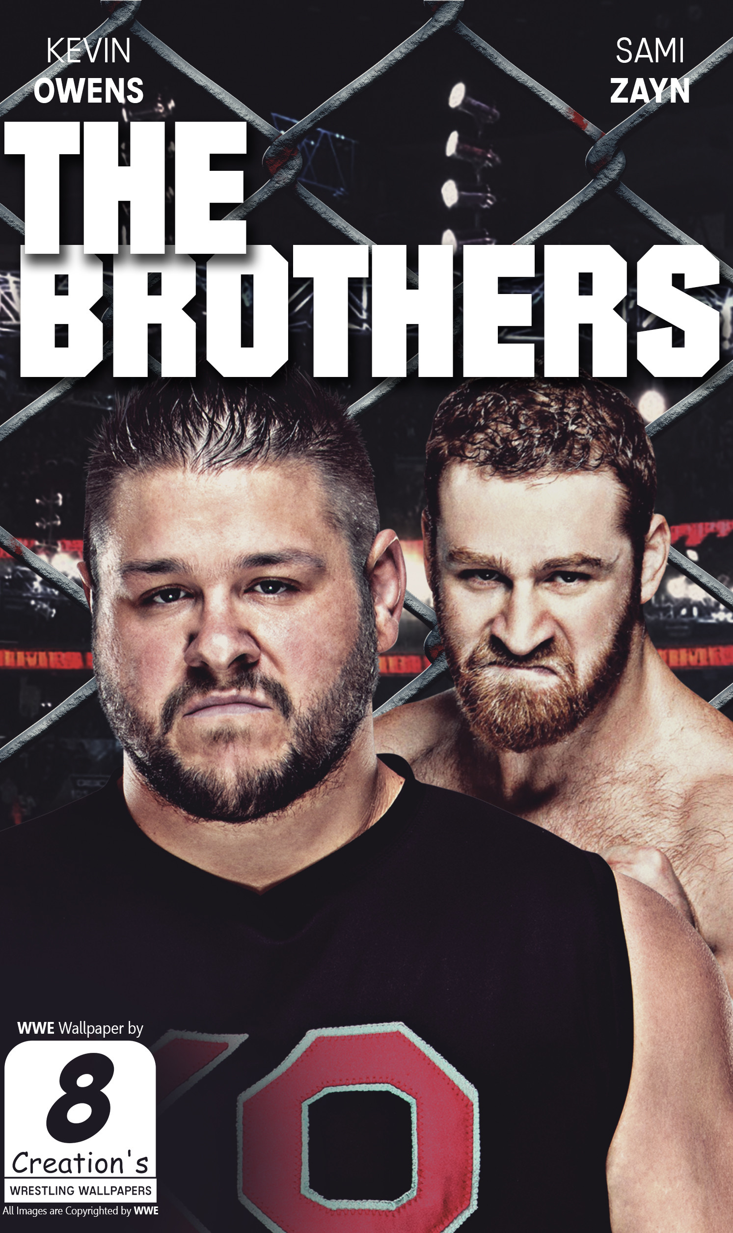 Kevin Owens Sami Zayn I Phone / Android Wallpaper By - Wwe Sami Zayn Et Kevin Owens - HD Wallpaper 