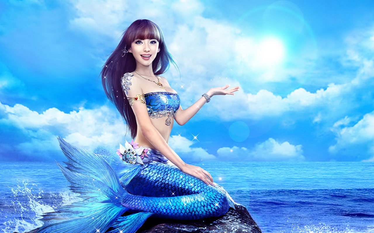 Mermaid Miyuki - Hd Live Wallpapers Mermaid - 1280x800 Wallpaper 