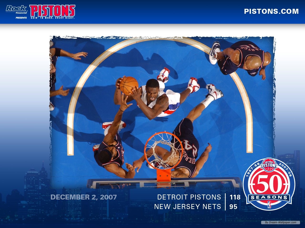 Free Sport Wallpaper - Detroit Pistons - HD Wallpaper 
