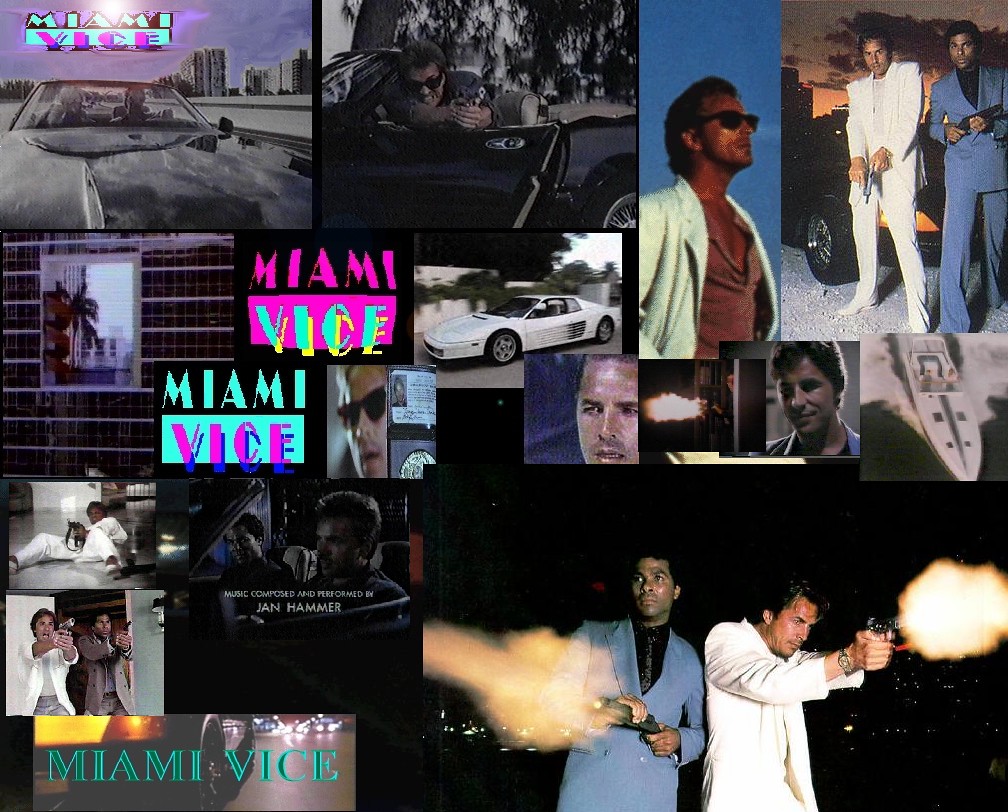 Miami Vice Wallpaper - Miami Vice Collage - HD Wallpaper 