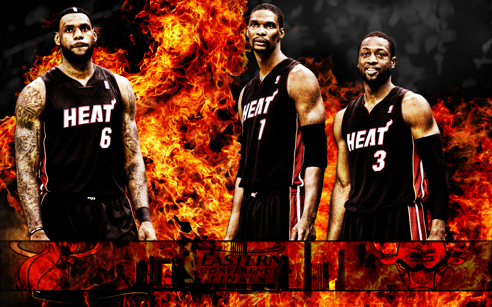 Miami Heat Wallpaper Fire - HD Wallpaper 