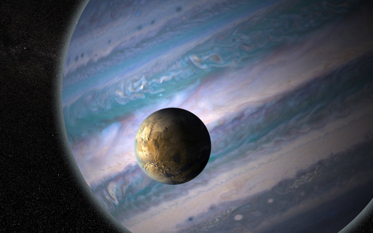 Distant Moons May Harbor Life - HD Wallpaper 