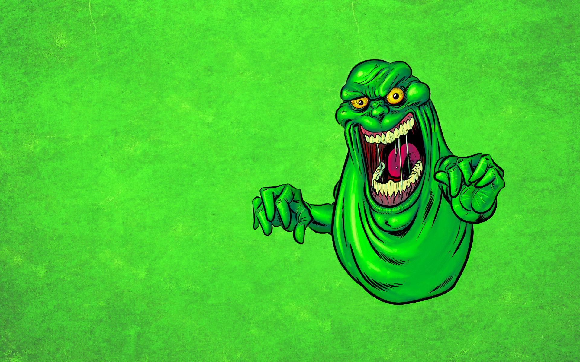 Ghostbusters Slimer - HD Wallpaper 